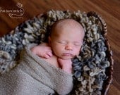 Loopy Scarf Photo Prop, newborn basket stuffer, loopy blanket