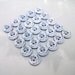 Anchor Resin White and Black Round Buttons 2 hole, Sewing buttons, 13mm, Nautical Anchor