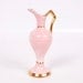Vintage Pink Ewer 1940s Porcelain Vase Pitcher Ewer Miniature Gold Design
