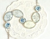 English flowers statement necklace - Boho jewelry - Free Worldwide Shipping - Gift for her under 35 USD