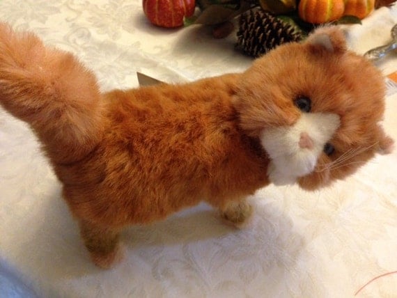 orange tabby cat plush