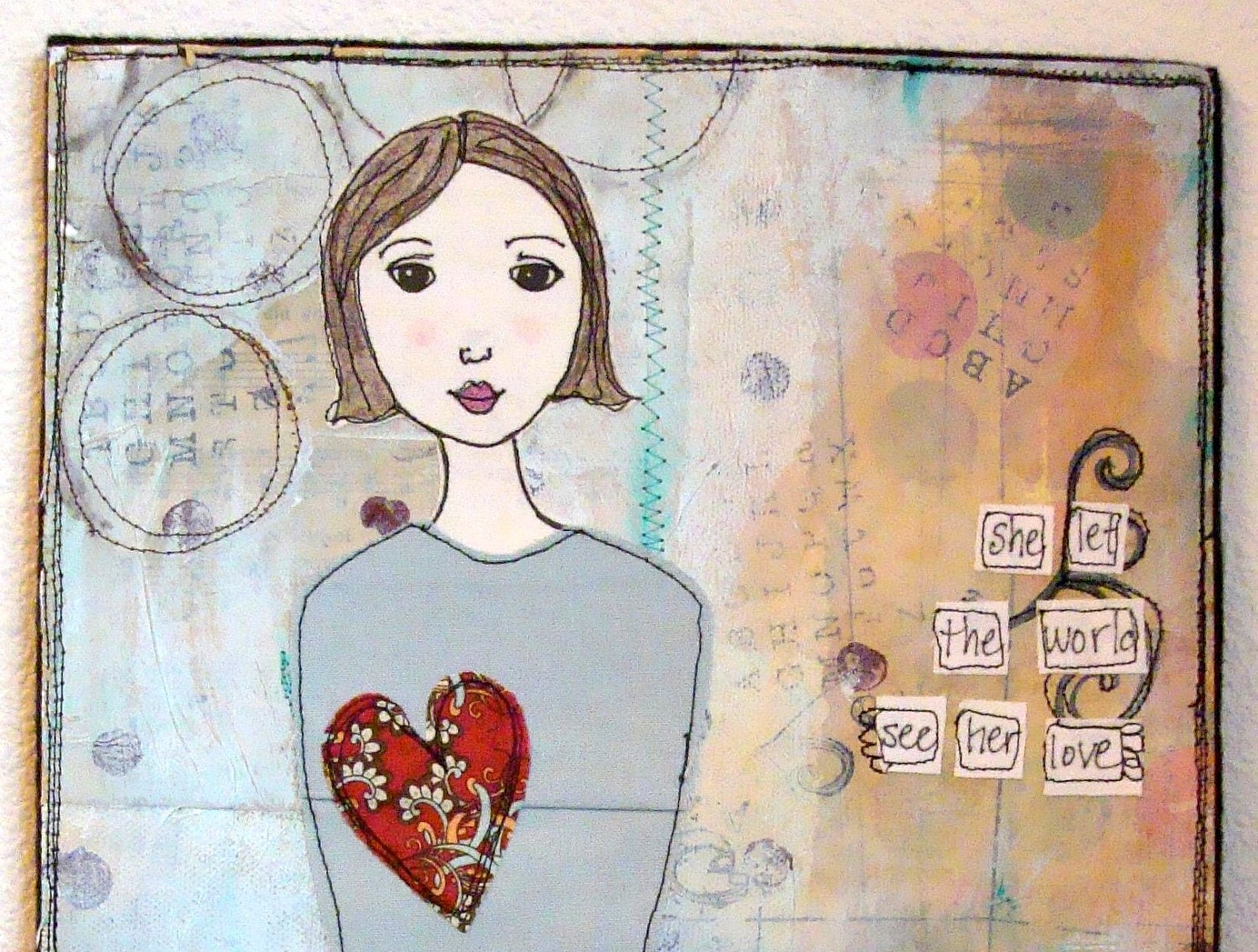Art Quilt - See Her Love