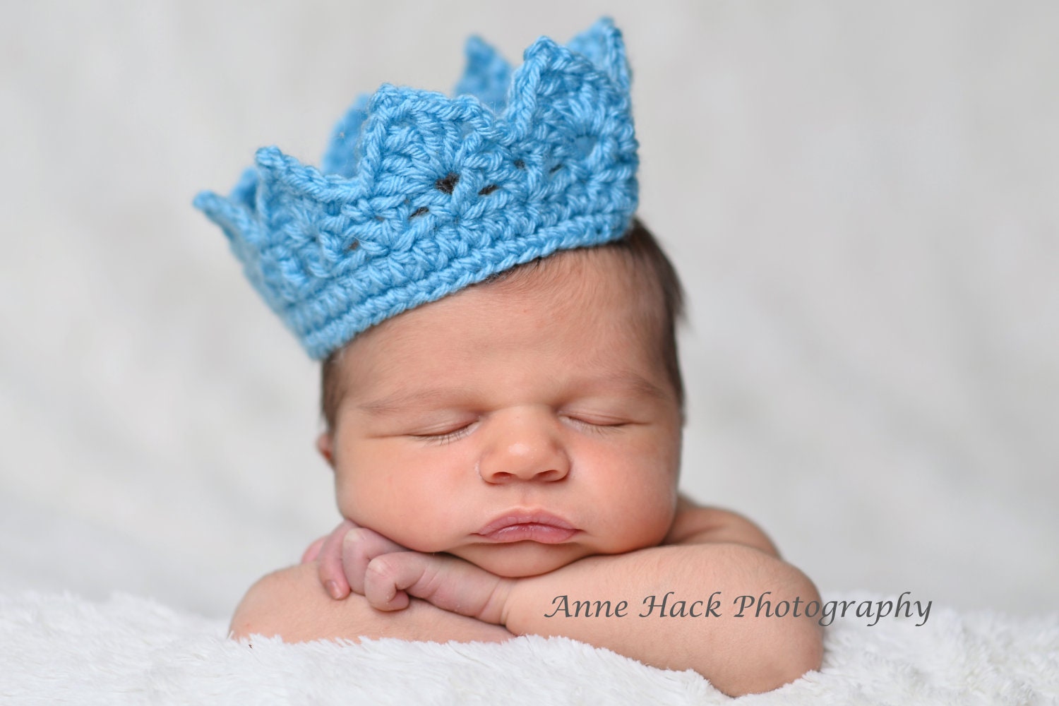Newborn Crowns Boy or Girl Crochet Photo Prop