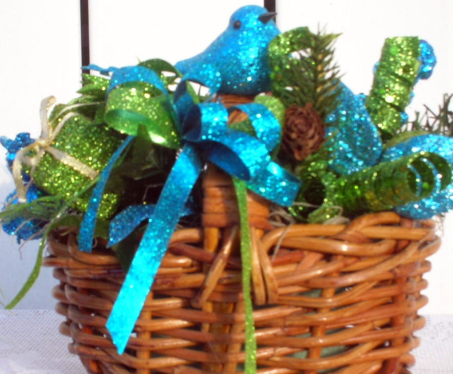 Blue Bird Basket