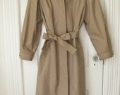 Tan London Fog Raincoat Size 6