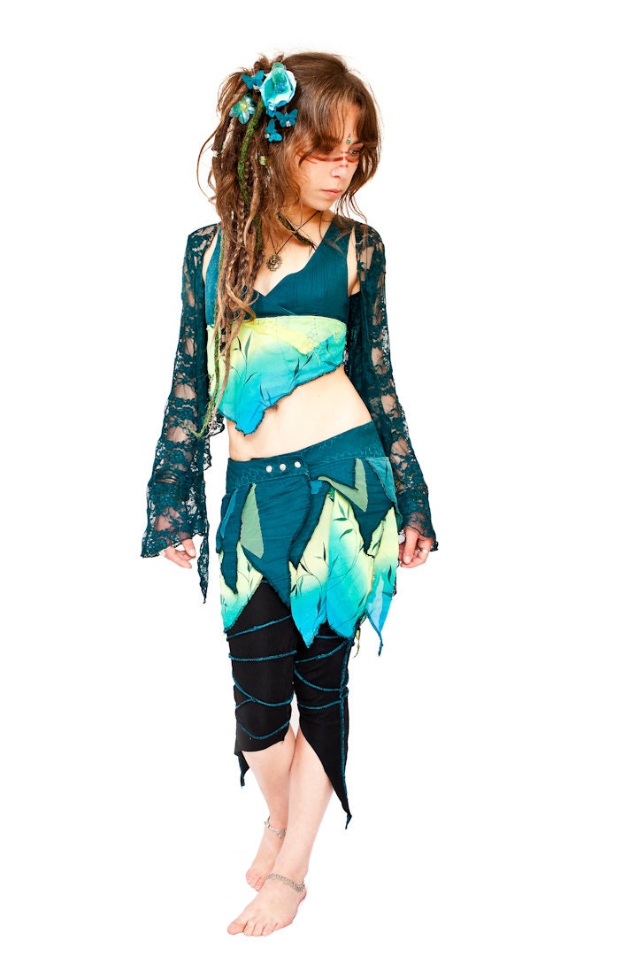 SALE Wrap Skirt - Mermaid Outfit OOAK