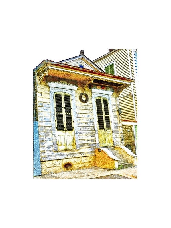 Architecture Art, Creole Beauty, New Orleans Fine Art Print, French Quarter Art, 5x7 Fine Art Print