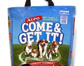 Large Tote Bag/Market Bag/ Recycled Dog Food Bag