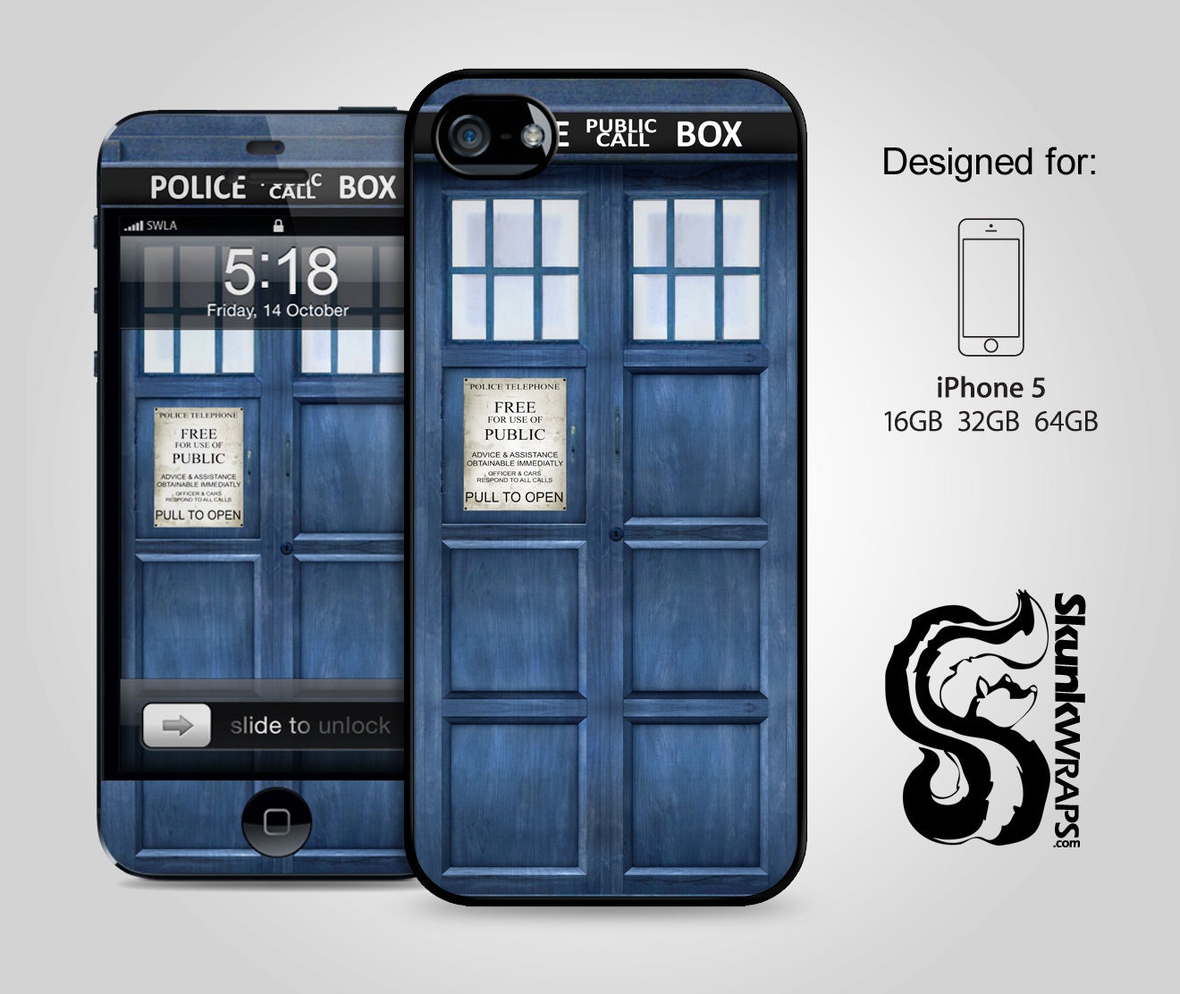 iphone 5 case iphone 5 cover iphone 5 skin iphone 5 Police Box
