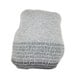 Pebble rock shaped pillow - soft knitted pillow, grey