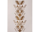 Bronze and Peach Geometric Papercut