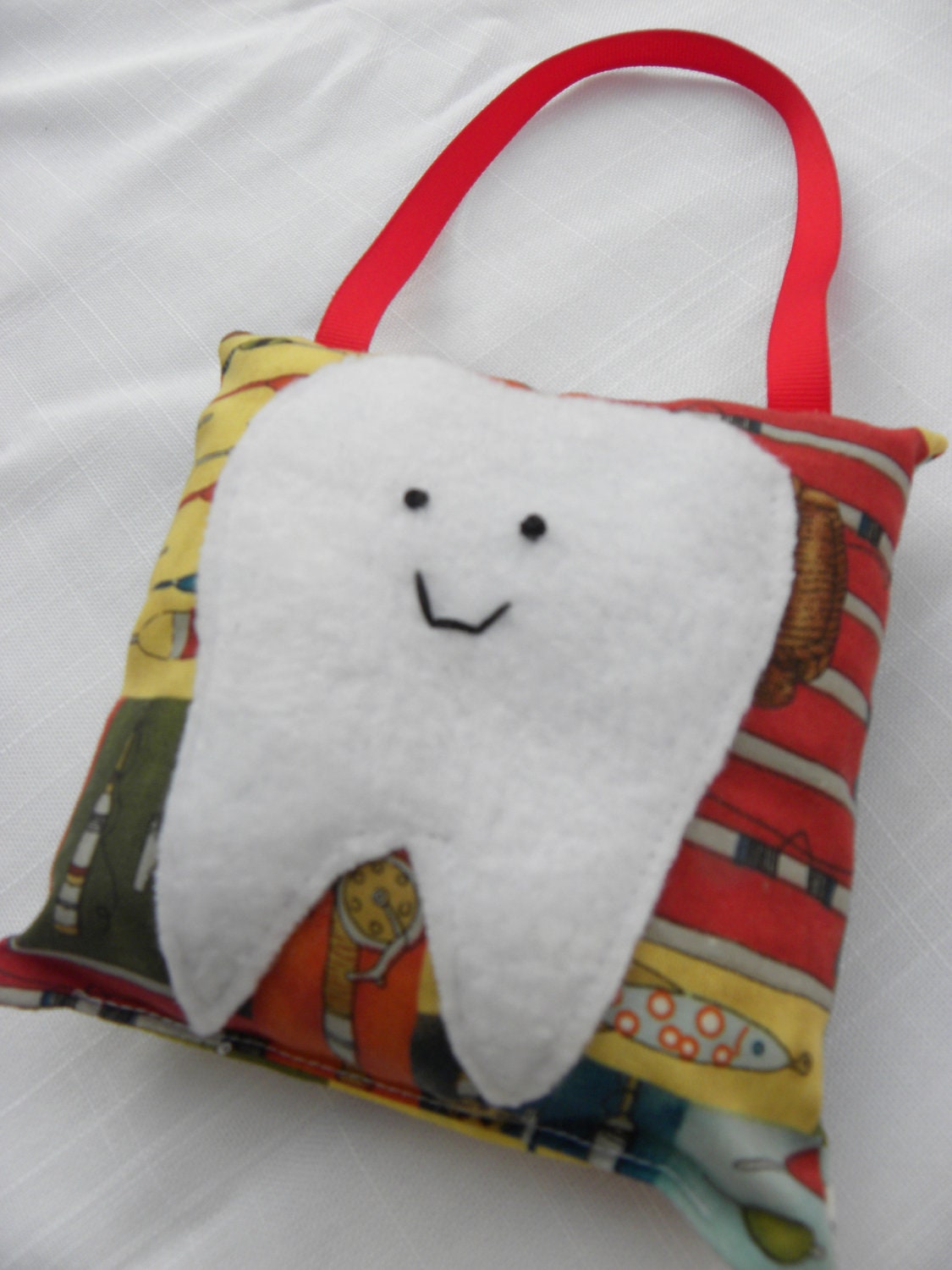 Tooth Fairy Pillow - Fishing Theme - Gifts under 10