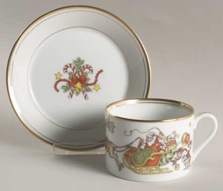 Fitz and Floyd ST. NICHOLAS Cup & Saucer