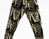 Tiger Claw Leggings in Gold on Black