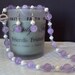 Amethyst Beaded Necklace & Matching Earrings Set