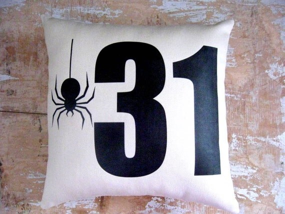 Halloween Pillow, Halloween Decor, Spider, October 31, Silhouette, Pottery Barn, Home Decor, Housewares, Decorative Pillow