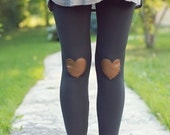 My Leather Heart Charcoal Leggings // size large