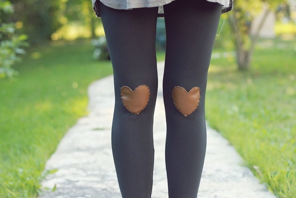 My Leather Heart Charcoal Leggings // size large