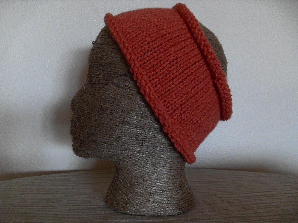 Dread Wrap - Head Wrap - Ear Muff - Warmer Cozy - Warm Winter Accessory - Orange Headband - Short Length -  Vegan Acrylic