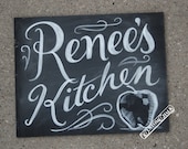 Personalized Kitchen Sign Chalkboard - Great Christmas Present, Gift.