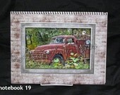 Rusty Old Fire Truck Large Photo Notebook Journal