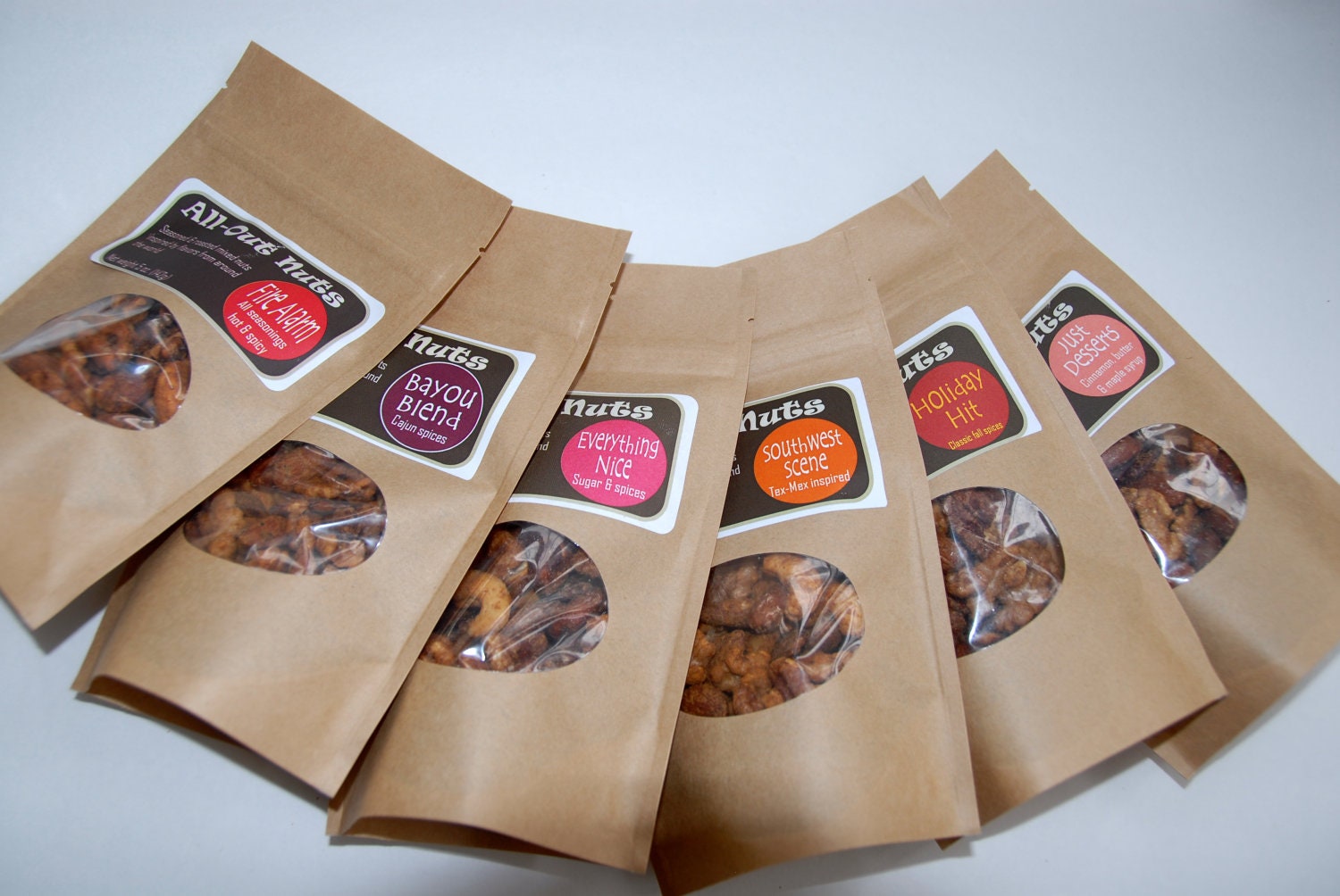 YOU PICK A FLAVOR: 8 oz. "Share Pack" size of All Out Nuts