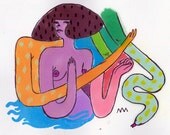 eve- original illustration- 8"x10"