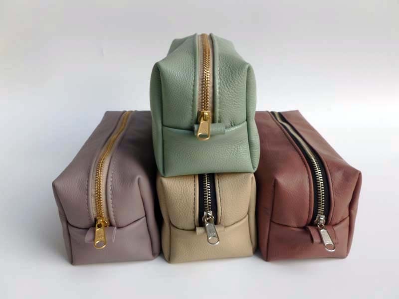Leather Pouch / Travel Organizer- Heavy Duty Zipper