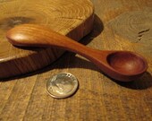 Miniature Wooden Spoon, Hand Carved, for Small Spice Jars, Sugar Spoon, or Fairies, Dolls, Eco Friendly, Sustainable Wood