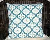 Outdoor Pillow Cover 16" x 16" - Conservatory Aquamarine