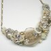 Vintage inspired bib necklace- Antique jewelry - Bridal statement necklace- vintage wedding accessories - wedding statement bib