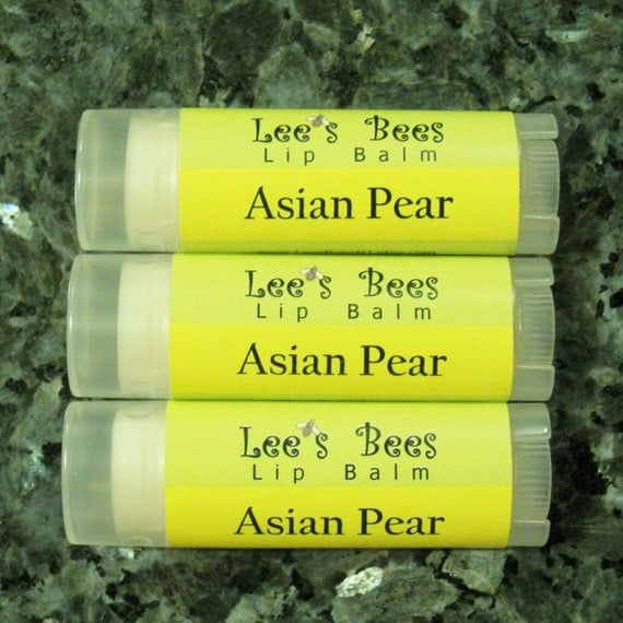 Black Friday Etsy Cyber Monday Etsy NeW FlAvOr Asian Pear Lip Balm, Natural Beeswax Chapstick from Lee the Organic Beekeeper
