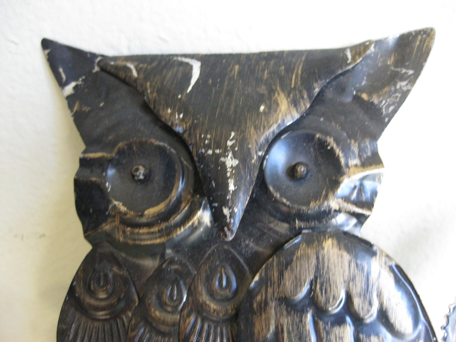 Rustic Metal Owl Hanging