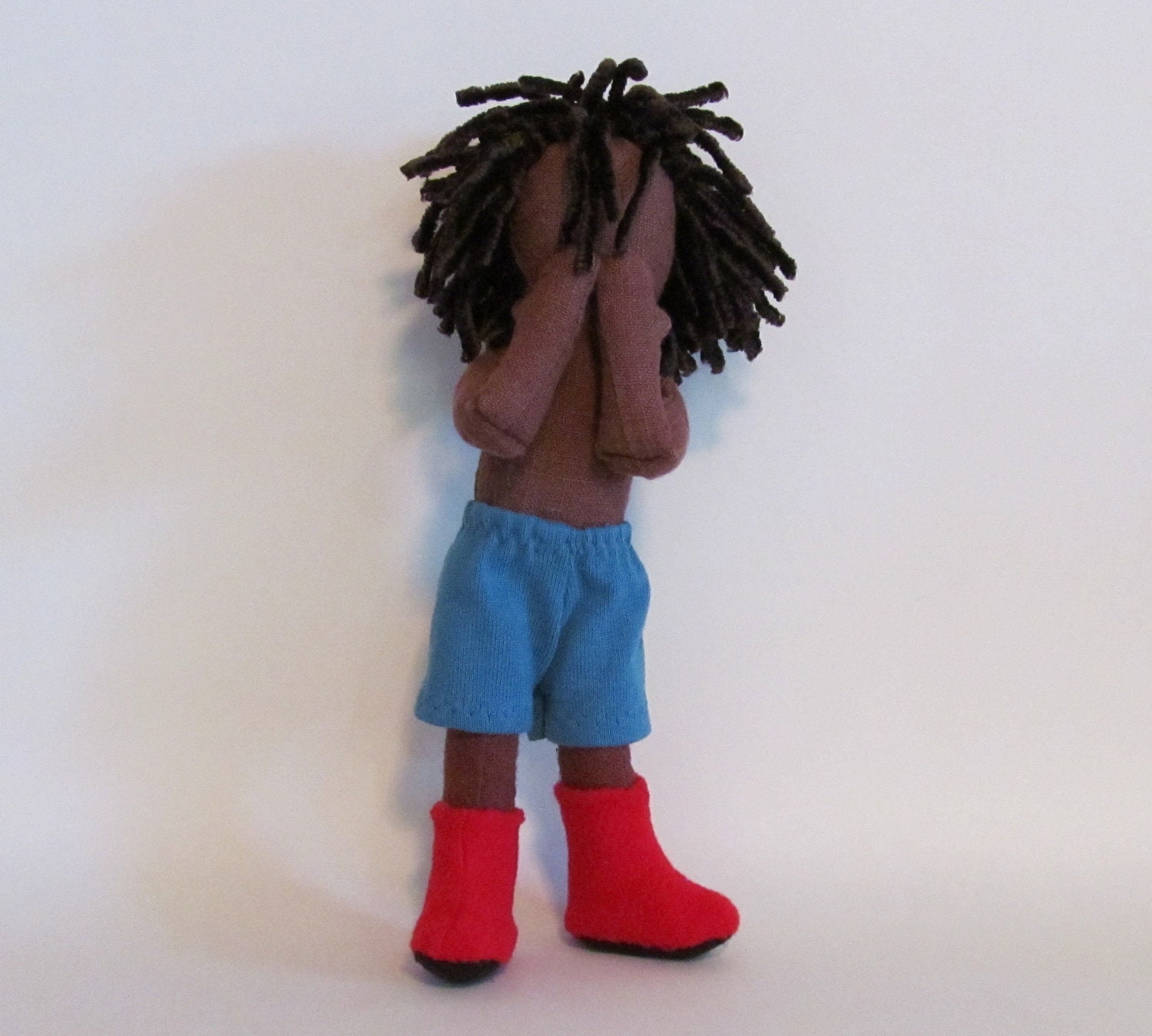 Micro fleece boots for 7" doll