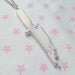 Kawaii Cute Pink Pastel Dripping Dagger Knife Necklace