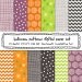 halloween digital paper, photography backgrounds, spooky october, gray orange lime green purple violet, digital paper set - 392