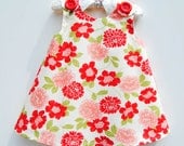Vintage Children Clothing - Bonnie Camielle - Vintage Dress - Flower Girl - Floral Dress - Vintage Fashions - Peasant Dress  - 3M to 4T