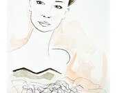 Dance Ballerina Watercolor Print 8.5 x 11