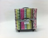 Wash Cloths, Napkins, Reusable Towels - Bright Collection on White Terry Cloth - Set of 4