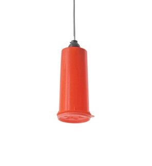 Red star vintage Tupperware light