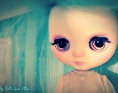 OOAK Middie Blythe Hand Painted Eyechips, Mauvealous