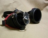 Fluorescent PINK SCIENTIST GOGGLES With Magnifying Loupes Welding Hot Pink Scientist Cyber Punk Optic Conductors Gothic Rave