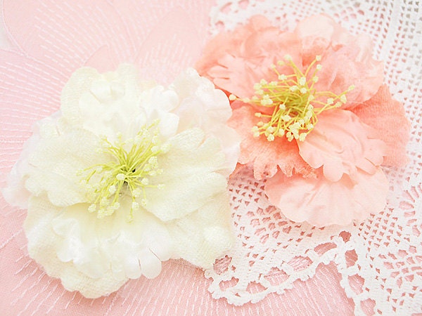 Manor House Creations Enchanted Flower Set Fabric Scrapbooking Embellishment Card Making Hair Accessories Floral Decor Weddings Collage