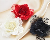 Manor House Creations Ballroom Tango Flower Set  Scrapbooking Embellishment Card Making Hair Accessories Decor Wedding
