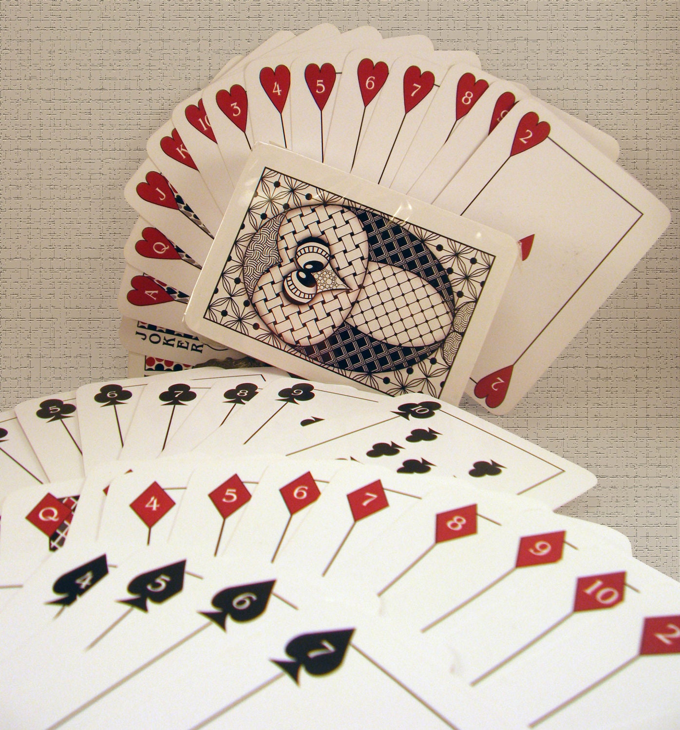 Owl -- Zentangle Inspired Artwork on Standard Playing Cards