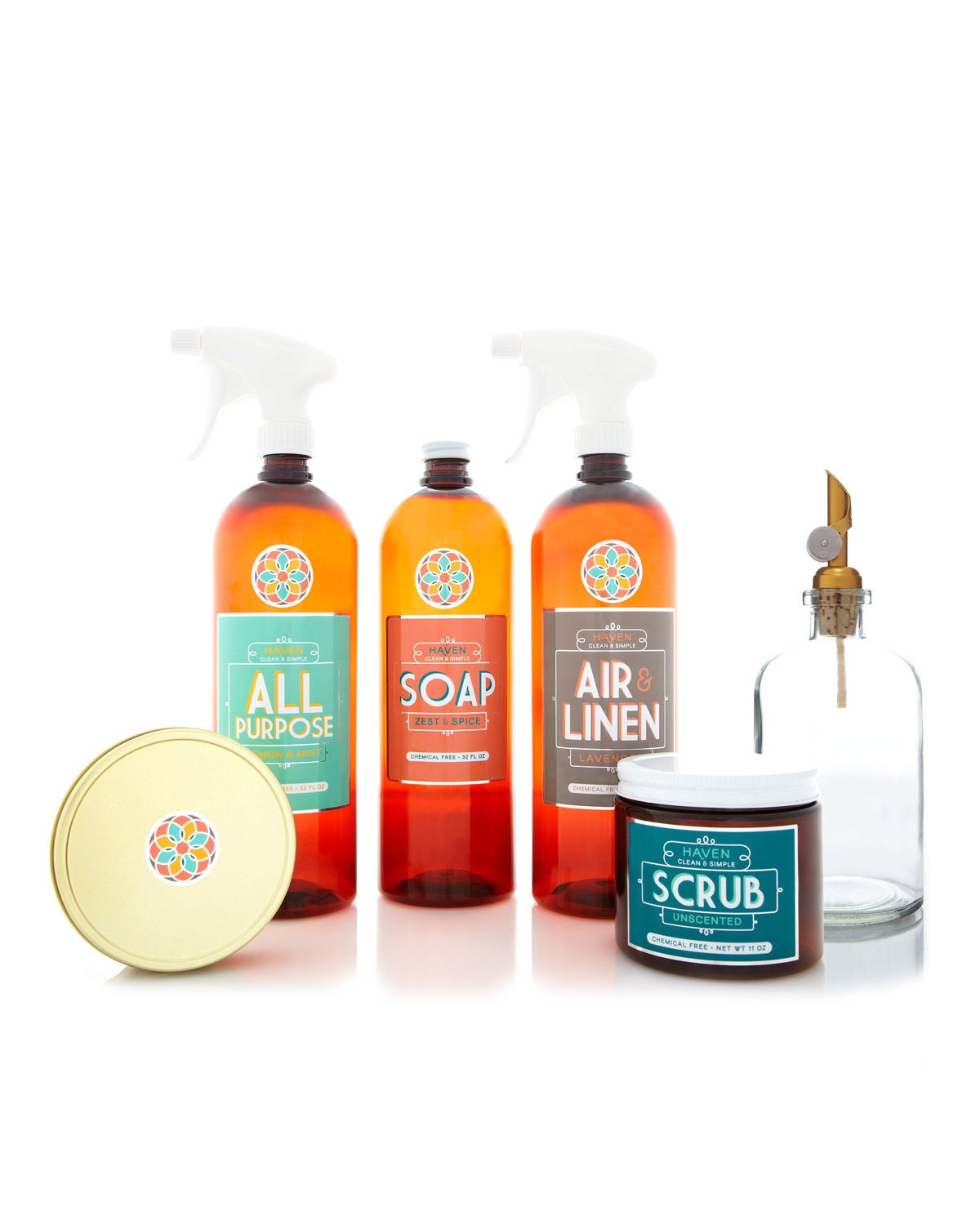 HAVEN Clean House Botanical Starter Kit w/ Soap Dispenser