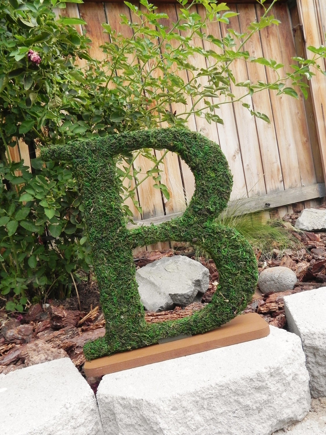 Moss Letter (12'' pricing shown) Wedding Monogram Initial A-Z Personalized Wall Hanging