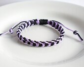 Custom Color Macrame Bracelet, Adjustable Fishbone Friendship Bracelet