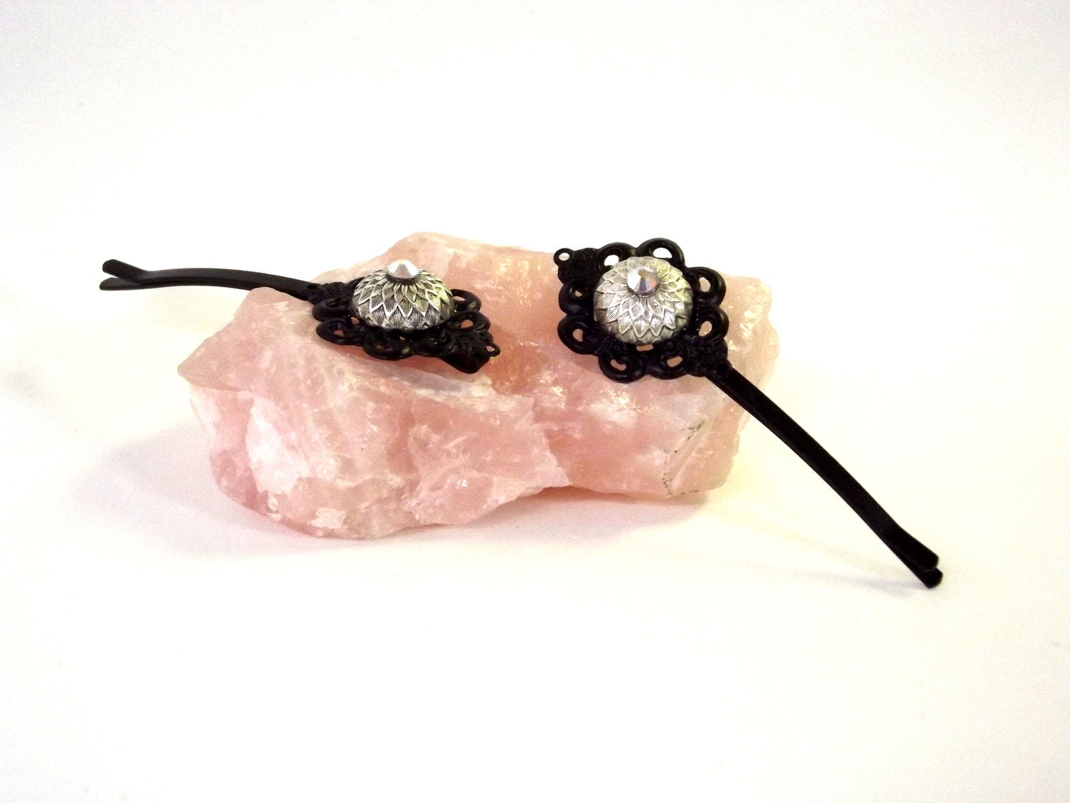 Bobby Pin Set, Hair Jewelry, Art Deco Style, Vintage Inspired