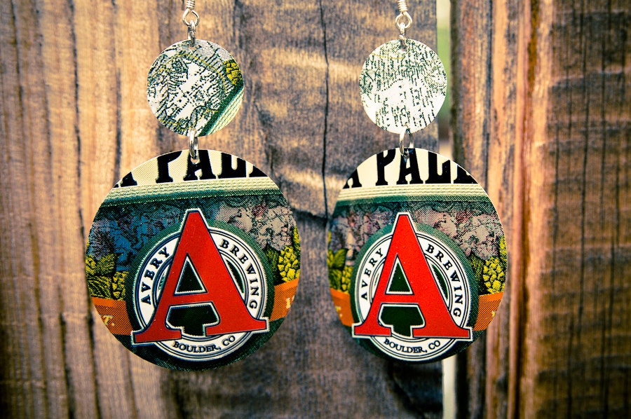 Craft Beer Can Earrings